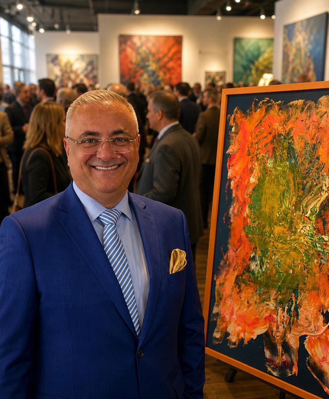Donleon — the artist in his gallery